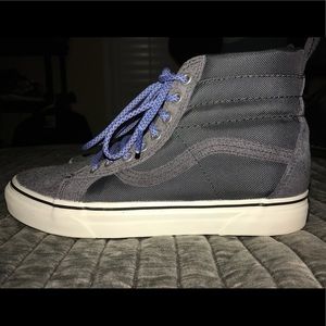 Vans High top dark grey purple